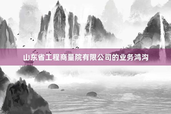 山东省工程商量院有限公司的业务鸿沟